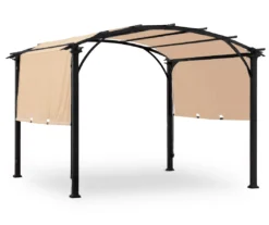 Verano Pergola Beige Replacement Riplock Canopy -Garden Oasis 810549225 51