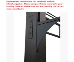 Shadow Creek Gazebo Beige Replacement Riplock Canopy & Side Mosquito Netting Set -Garden Oasis 810549226 31