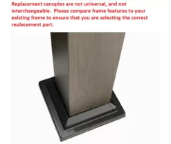 Shadow Creek Gazebo Beige Replacement Privacy Curtain Set -Garden Oasis 810549227 41