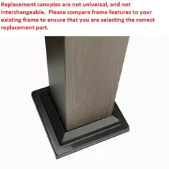 Shadow Creek Gazebo Replacement Riplock Canopy -Garden Oasis 810549230 41