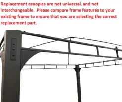 Shadow Creek Gazebo Replacement Riplock Canopy -Garden Oasis 810549230 5