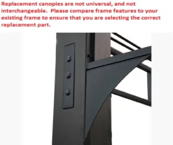 Shadow Creek Gazebo Replacement Riplock Canopy -Garden Oasis 810549232 3