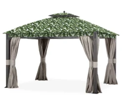 Shadow Creek Gazebo Palm Leaves Replacement Canopy -Garden Oasis 810549235 6