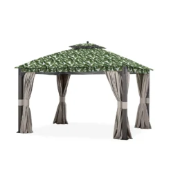 Shadow Creek Gazebo Palm Leaves Replacement Canopy -Garden Oasis 810549235 61
