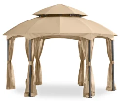 Heritage Gazebo Beige Replacement Canopy -Garden Oasis 810549236 8