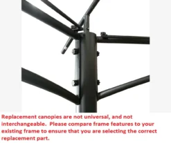 Heritage Gazebo Beige Replacement Riplock Canopy & Side Mosquito Netting Set -Garden Oasis 810549238 6