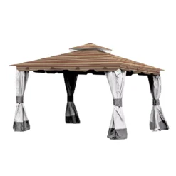 Monterey Gazebo Canyon Stripe Replacement Canopy -Garden Oasis 810549251 11