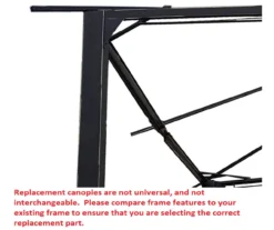 Monterey Gazebo Stone Stripe Replacement Canopy -Garden Oasis 810549252 4