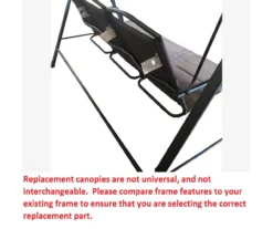 Aspen Swing Gray Replacement Canopy -Garden Oasis 810549253 4