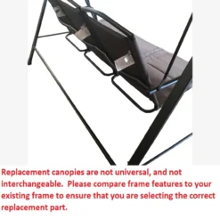 Aspen Swing Gray Replacement Canopy -Garden Oasis 810549253 41