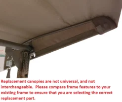 Palermo Swing Brown Replacement Canopy -Garden Oasis 810549254 4