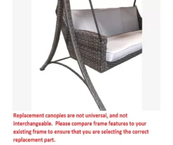 Augusta Swing Beige Replacement Canopy -Garden Oasis 810549255 3