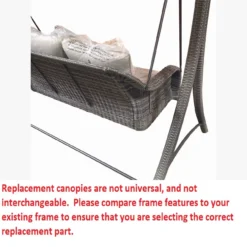 Lakewood Swing Beige Replacement Canopy -Garden Oasis 810549256 31