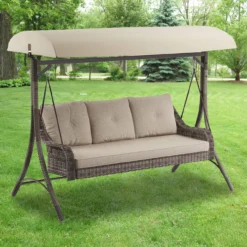 Lakewood Swing Beige Replacement Canopy -Garden Oasis 810549256 51