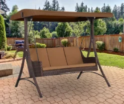 Wilson Fisher Wicker Swing Brown Replacement Canopy -Garden Oasis 810549261 6