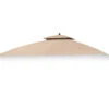 Oakmont Gazebo Beige Replacement Canopy -Garden Oasis 810549262 1