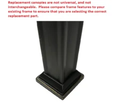 Oakmont Gazebo Beige Replacement Riplock Canopy & Side Mosquito Netting Set -Garden Oasis 810549264 6