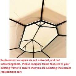 Jefferies Gazebo Beige Replacement Riplock Canopy -Garden Oasis 810549265 41