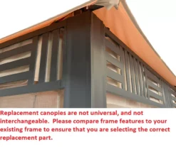 Westbrook Gazebo Beige Replacement Canopy -Garden Oasis 810549273 3