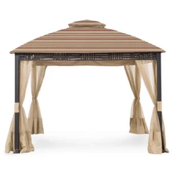 Westbrook Gazebo Canyon Stripe Replacement Canopy -Garden Oasis 810549284 61