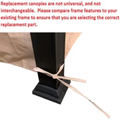 Westbrook Gazebo Stone Stripe Replacement Canopy -Garden Oasis 810549285 51