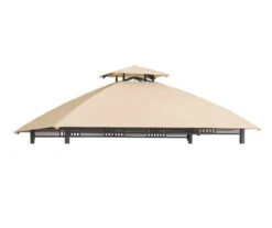 Westbrook Grill Gazebo Beige Replacement Canopy -Garden Oasis 810549286 11