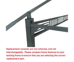 Westbrook Grill Gazebo Beige Replacement Canopy -Garden Oasis 810549286 3