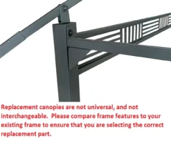 Westbrook Grill Gazebo Beige Replacement Canopy -Garden Oasis 810549286 31