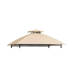 Westbrook Grill Gazebo Beige Replacement Riplock Canopy -Garden Oasis 810549287 11