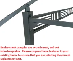 Westbrook Grill Gazebo Beige Replacement Riplock Canopy -Garden Oasis 810549287 3