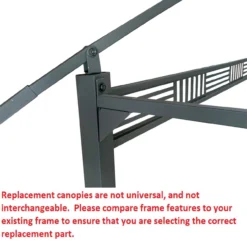 Westbrook Grill Gazebo Beige Replacement Riplock Canopy -Garden Oasis 810549287 31