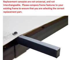 Capilano Pergola Beige Replacement Riplock Canopy -Garden Oasis 810549289 4