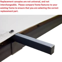 Capilano Pergola Beige Replacement Riplock Canopy -Garden Oasis 810549289 41