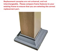 Capilano Pergola Beige Replacement Riplock Canopy -Garden Oasis 810549289 8