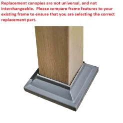 Capilano Pergola Beige Replacement Riplock Canopy -Garden Oasis 810549289 81