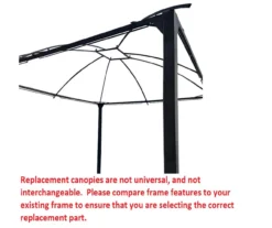 South Hampton Gazebo Replacement Riplock Canopy -Garden Oasis 810549296 4