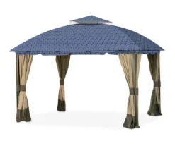 South Hampton Gazebo Midnight Blue Trellis Replacement Canopy -Garden Oasis 810549298 5