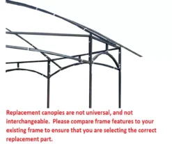 Newport Gazebo Beige Replacement Canopy -Garden Oasis 810549302 4