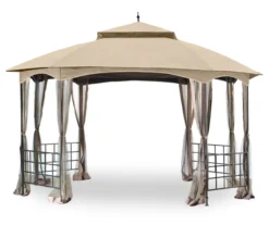 Newport Gazebo Beige Replacement Canopy -Garden Oasis 810549302 6