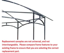 Newport Gazebo Beige Replacement Riplock Canopy & Side Mosquito Netting Set -Garden Oasis 810549304 4