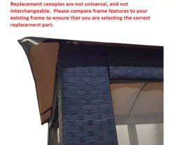 Riviera Sonoma Gazebo Beige Replacement Canopy -Garden Oasis 810549306 5