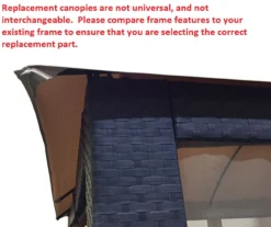 Riviera Sonoma Gazebo Beige Replacement Riplock Canopy -Garden Oasis 810549307 5