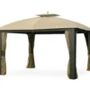 Riviera Sonoma Gazebo Beige Replacement Riplock Canopy & Side Mosquito Netting Set