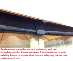 Riviera Sonoma Gazebo Replacement Riplock Canopy -Garden Oasis 810549312 6