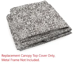 Riviera Sonoma Gazebo Beige Damask Replacement Canopy -Garden Oasis 810549315 2