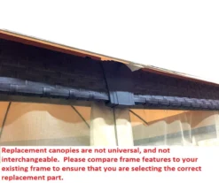 Riviera Sonoma Gazebo Midnight Blue Trellis Replacement Canopy -Garden Oasis 810549316 6