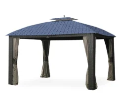Riviera Sonoma Gazebo Midnight Blue Trellis Replacement Canopy -Garden Oasis 810549316 8