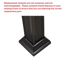 Windsor Dome Gazebo Beige Replacement Riplock Canopy & Side Mosquito Netting Set -Garden Oasis 810549320 4