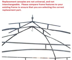 Newport Gazebo Replacement Riplock Canopy -Garden Oasis 810549325 4