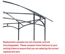 Newport Gazebo Replacement Riplock Canopy -Garden Oasis 810549326 4